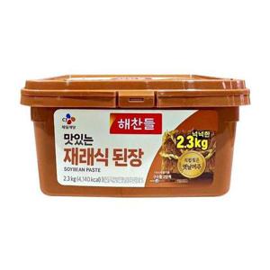 [기타]CJ제일제당 해찬들 맛있는 재래식된장 2.3kg 1박스