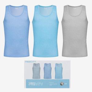 [BYC]남자 순면 나시 런닝 메리야스 런닝구 3매입 세트