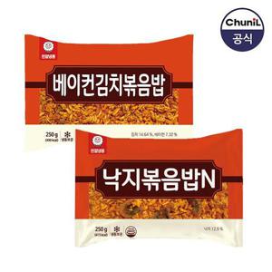 [천일식품]베이컨김치볶음밥 250g 5봉 + 낙지볶음밥 250g 5봉