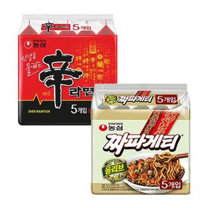 농심 신라면10봉지+짜파게티10봉지 총20봉지