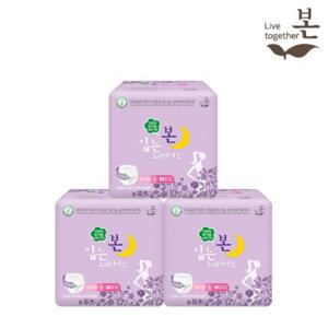 유기농 순면 유기농본 생리대 오씨본 입는 오버나이트 중형 8P 3팩