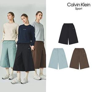 [Calvin Klein]26SS 여성 시어서커 7부팬츠