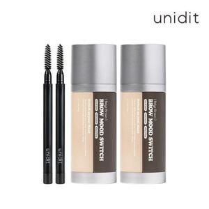 [유니딧]브로우 무드 스위치 올인원 염색제 베이지 브라운 60ml 2개