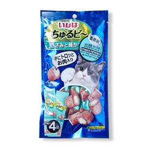 이나바 QSC-273 고양이츄르비 닭가슴살구운가다랑어 10g x 4p
