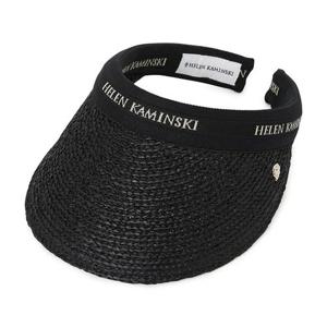 헬렌카민스키 비앙카 10 여성 바이저 HAT50265 CHARCOAL BLACK LOGO