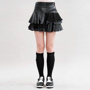 [체스]벨레디 여성골프 레더 캉캉스커트 여자골프치마 골프