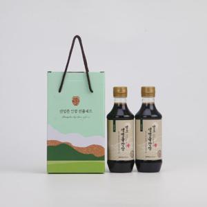 [신앙촌] 양조간장 선물세트 K 2호 (생명물간장 500mL×2)