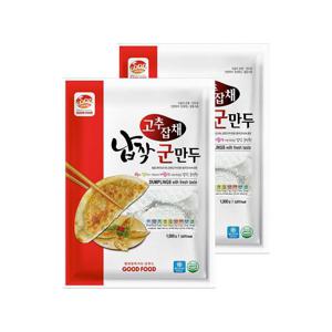 [이푸른] 굿푸드 고추잡채 납작군만두 1.5kg x 2봉