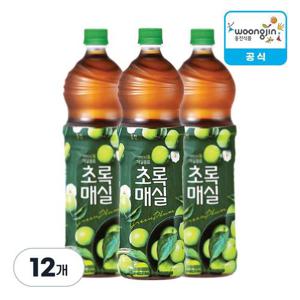 웅진식품 초록매실 1.5L X 12개