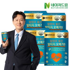 [네이처드림] 혈행에 좋은 알티지 오메가3 1050mg x 30캡슐 4박스