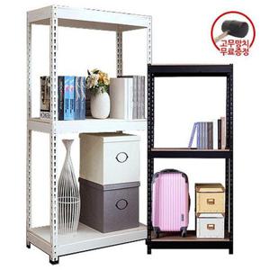 [폴던스랙] 가로 1300 깊이 800 높이 1200 3단 (1.6t+고급코팅상판)  조립식앵글 무볼트 철제선반