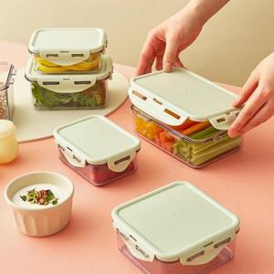 [텐텐] 락앤락 비스프리 퓨어 밀폐용기 직사각 600ML 2P+750ML 2P세트