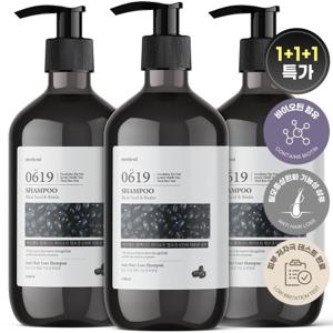 [1+1+1] 메르헨트 블랙시드 바이오틴 탈모샴푸 1000ml 대용량 비오틴 검은콩 흑곡 약산성 정수리냄새