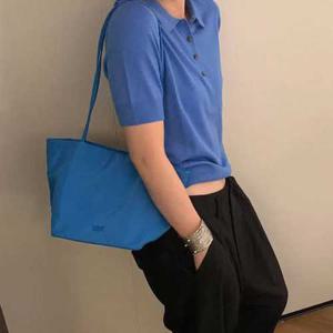 여성용 나일론 데일리 숄더 에코백