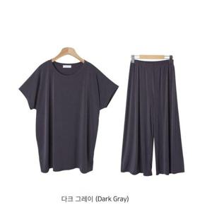 아를룬 국내제작 여성 트레이닝세트 와이드 반팔 밴딩 긴바지 WFO97VG