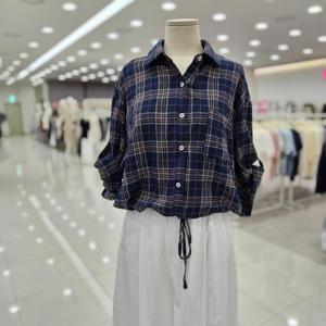 [스테파니]밑단끈체크셔츠/A26SH6240_JK