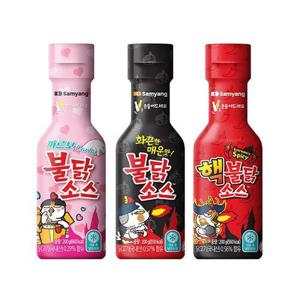 소스 삼양 불닭소스 3종 불닭소스1개 까르보불닭소스1개 핵불닭소스1개