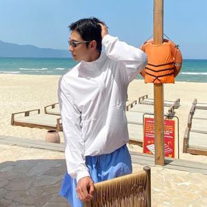 비치팜 / 브리즈 남성 집업 래쉬가드 비치웨어 여름 남자 수영복 바람막이 바캉스