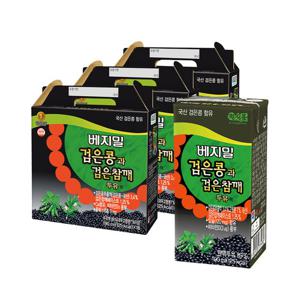[정식품] 베지밀 검은콩과 검은참깨 두유 190ml × 48팩