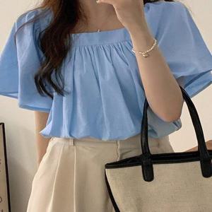 [예쎄][예쎄] 플레어 소매 스퀘어넥 블라우스 (S5MBL044A)