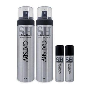 갸스비 셋앤킵 헤어 스프레이 263ml+ 67ml (휴대용) 강력고정 2세트 Ss