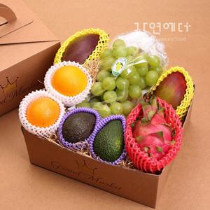 자연에더 과일혼합 귀한4호 선물세트(샤인머스켓,애플망고,오렌지,아보카도,용과)