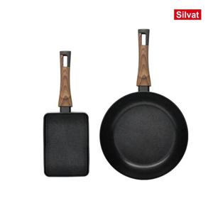 실바트 까리노 IH 인덕션 프라이팬 2종 세트 계란말이팬 18cm + 프라이팬 24cm