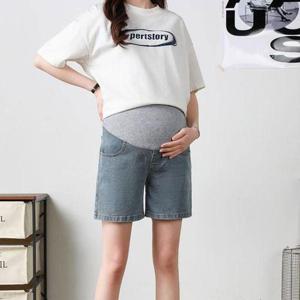 [마미누리]임산부 4부 청반바지 여름 임부팬츠 4924