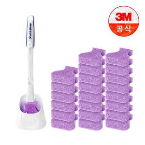 [3M]크린스틱 변기청소 베이킹소다 핸들+캐디+리필 22입