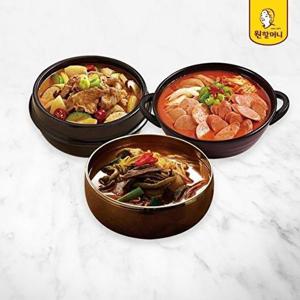 [원할머니]T육개장 2팩+된장찌개 2팩+부대찌개 2팩
