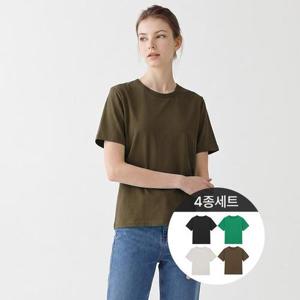 기자 코튼100 티셔츠 4종세트