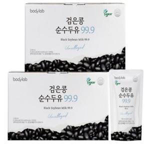 검은콩 순수두유99.9 185ml 20포 x 2박스(총 40포)/무가당 국산콩100%