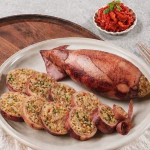 [속초시명장] 중앙시장 오징어순대 (슬라이스/통한마리) 250g x 2팩 / 40년손맛 현지직송