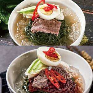 강원도 산나물냉면 혼합세트(곰취,곤드레,취나물/각4인용)총12인분/냉면400g*6팩+육수350g*12봉