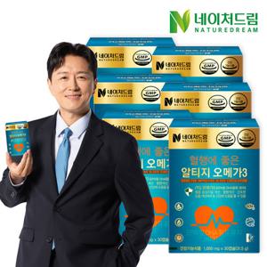 [네이처드림] 혈행에 좋은 알티지 오메가3 1050mg x 30캡슐 6박스