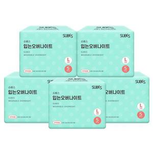 [슈베스]입는 오버나이트 팬티형 생리대 대형 5P x5팩
