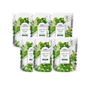 르샤트라 실내건조 유연제 애플민트 1.6L 리필 6개입 W8EEB1D
