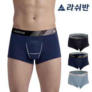 [라쉬반] H분리 나무소재 남성팬티 프리미엄 임팩트 더블 3종