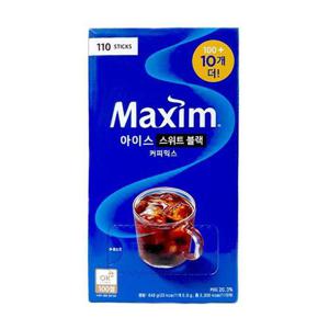 맥심 아이스 스위트블랙 커피믹스 (100T+10T)x1개.