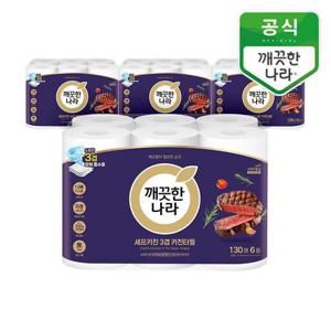 [깨끗한나라]셰프키친 3겹 키친타월 130매 6롤 4개