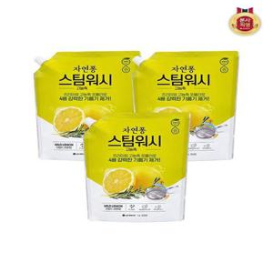[자연퐁]자연퐁 스팀워시 주방세제 레몬향 1L x 3개