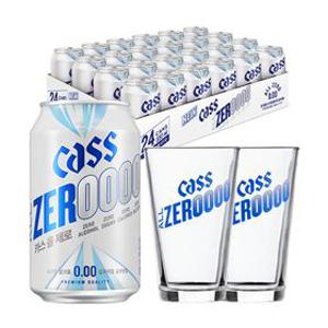 올제로 0.00 330ml X 24캔+올제로 전용잔 2개 논알콜 무알콜맥주맛