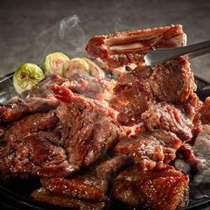 [딜크릿][쌍교숯불갈비] 담양 한돈 숯불 양념 돼지 갈비 1kg