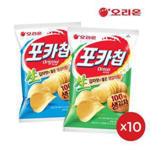 오리온 포카칩 어니언 66g 10개+오리지널 66g 10개