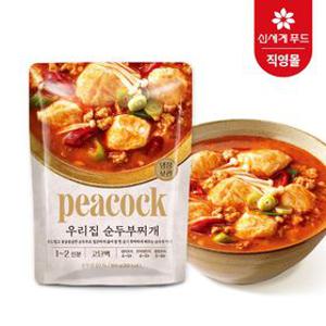 [APP전용] 피코크 우리집 순두부찌개 500g x 5팩 외 미역국, 무국, 차돌된장, 육개장