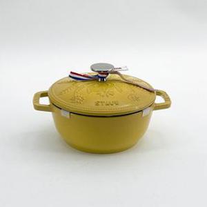 스타우브 B품 아시아볼 시트론(마가렛 꽃문양)16cm 인덕션 무쇠 주물냄비 솥밥