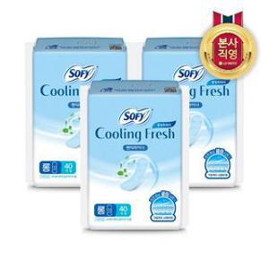 쏘피 2025 쿨링프레쉬 팬티라이너 롱 40P 3팩