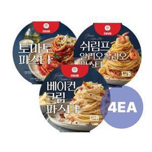 [APP전용] 천일식품 파스타 4팩 골라담기 (알리오올리오/베이컨크림/토마토)