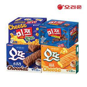 [예약판매] 오리온 미쯔 황치즈 6P + 미쯔 6P + 오뜨 쇼콜라 12P + 오뜨 치즈 12P