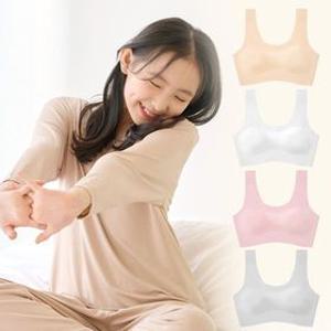 (2장세트) (KC인증) 이너리즘 아이브라 1+1 주니어 하이틴 노와이어 심리스 브라탑 스포츠브라탑